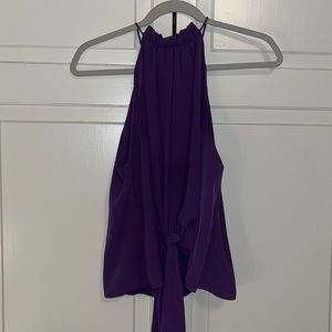 Purple halter neck tank